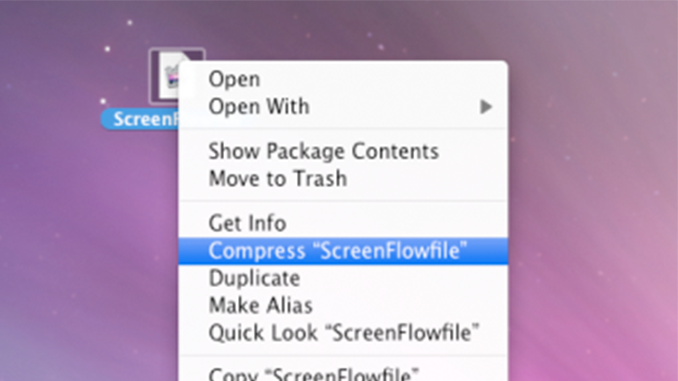 Sending a ScreenFlow Document