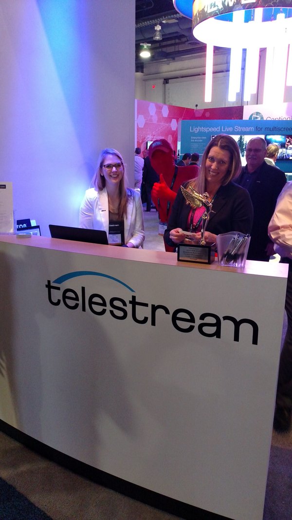 Red at the Telestream booth